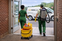 Custodial team at work